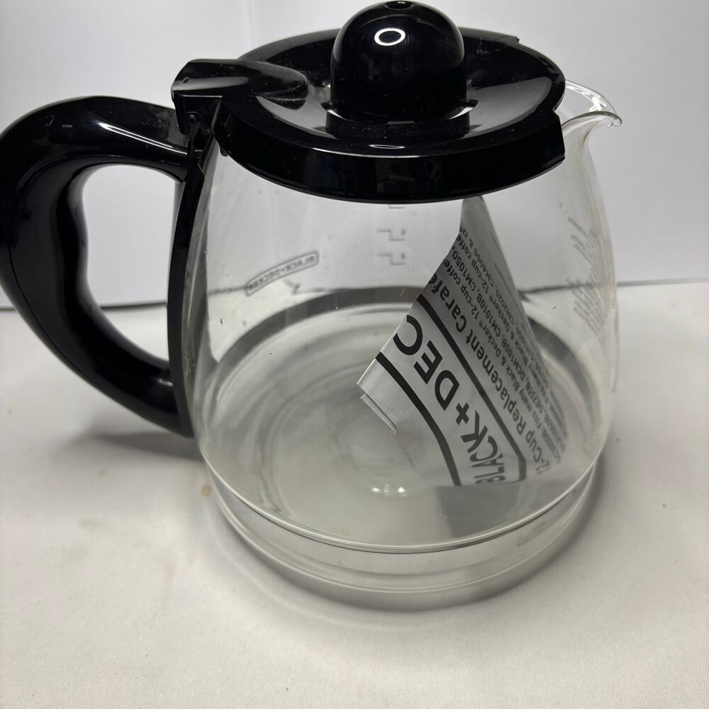 12-Cup Coffee Pot replacement Carafe with Black and Decker Coffee GC3000B